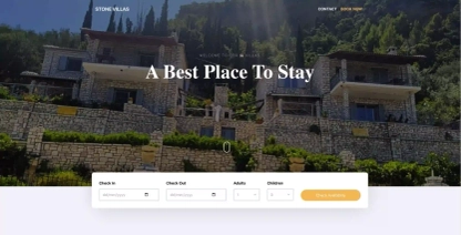 Stone Villas - Room Reservation Website